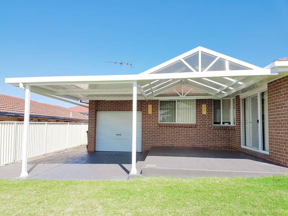 Enhanced Outdoor Leisure in Bonnyrigg Heights - Combined Gable & Flat Awning Combo with Premium Lysaght Flatdek Roofing